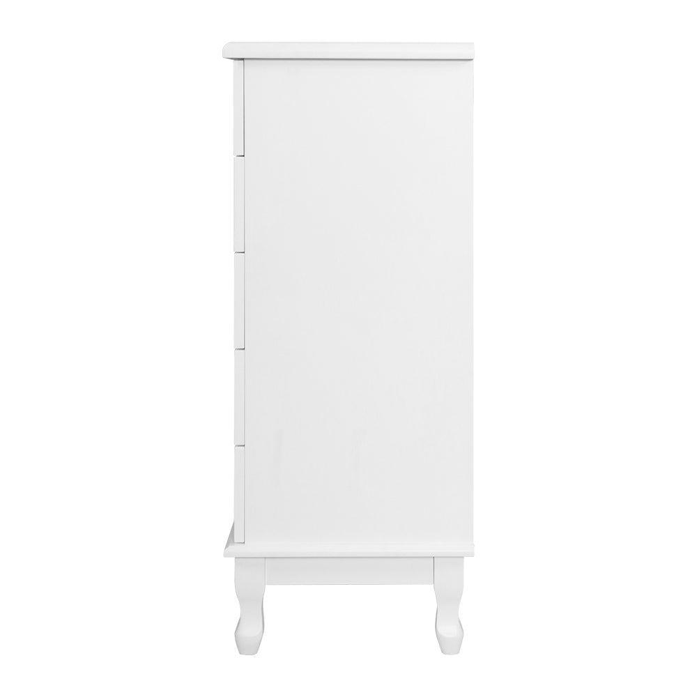 White Chest of Drawers Tallboy Dresser Table