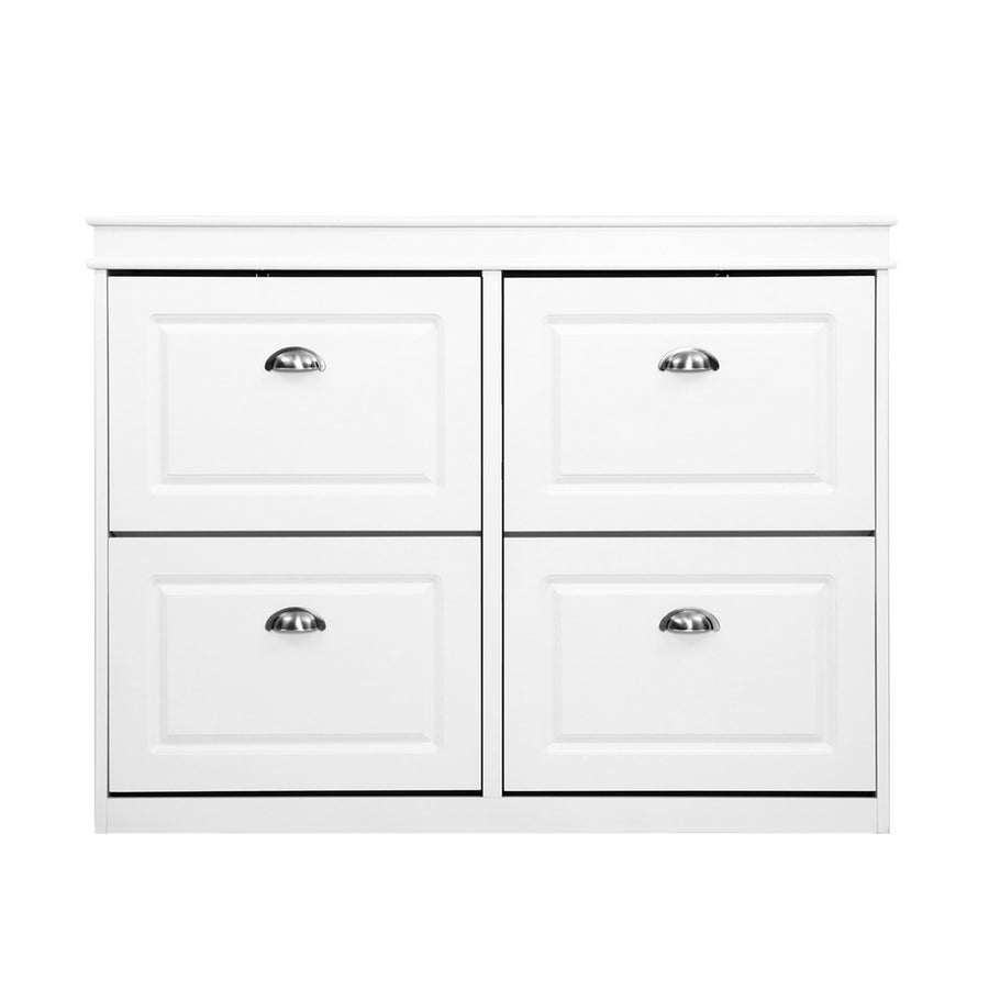 White Shoe Cabinet With Drawers