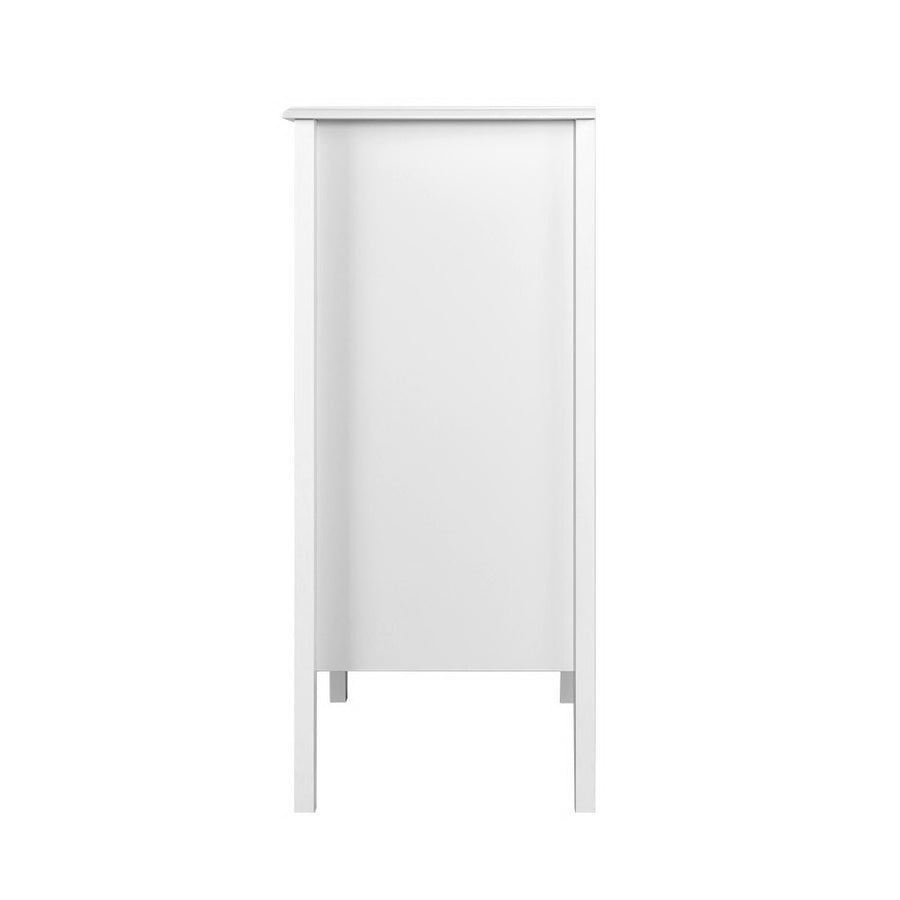 White Chest of Drawers Tallboy Storage Cabinet