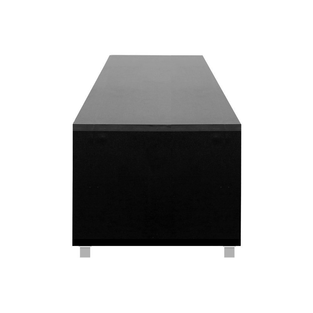 Entertainment Unit with Cabinets - Black