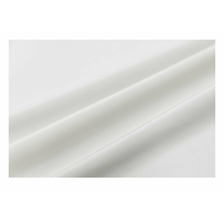 Nordic Woven Draped Curtains - Pearl White