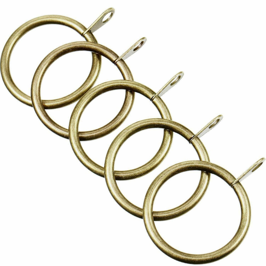 Curtain Rings/Hoops - Polished Metal (Black, Brass, Silver, White, Copper)