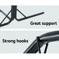 Double Hammock Chair Stand Steel Frame 2 Person Outdoor Heavy Duty 200KG