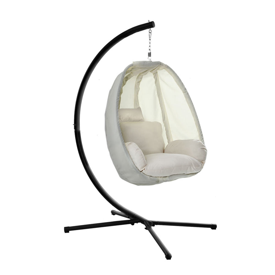 Outdoor Furniture Egg Hammock Porch Hanging Pod Swing Chair with Stand