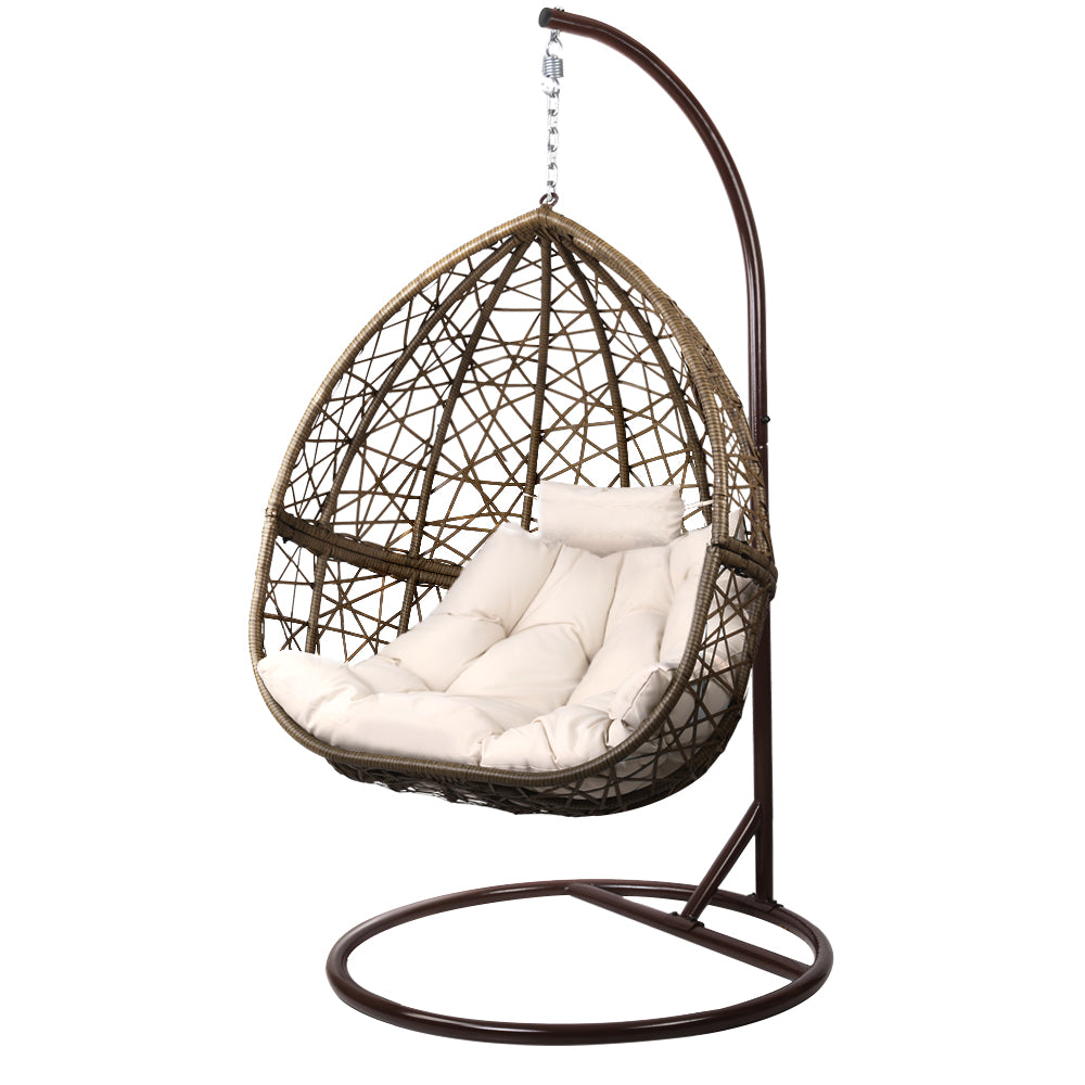 Outdoor Hanging Swing Chair - Brown