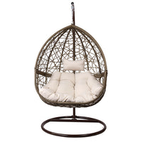 Outdoor Hanging Swing Chair - Brown