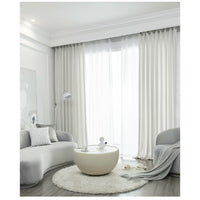 Nordic Woven Draped Curtains Inner - Tulle