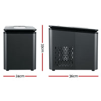 2.2 Litre Portable Ice Maker 12KG - Black