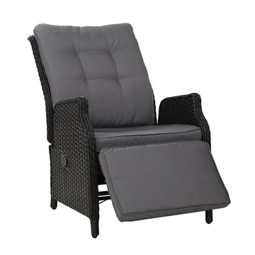 Recliner Chair Sun lounge Setting Outdoor Furniture Patio Wicker Sofa