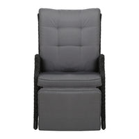 Recliner Chair Sun lounge Setting Outdoor Furniture Patio Wicker Sofa