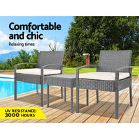 3-piece Outdoor Set - Grey