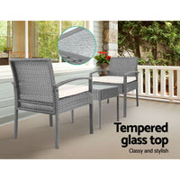 3-piece Outdoor Set - Grey