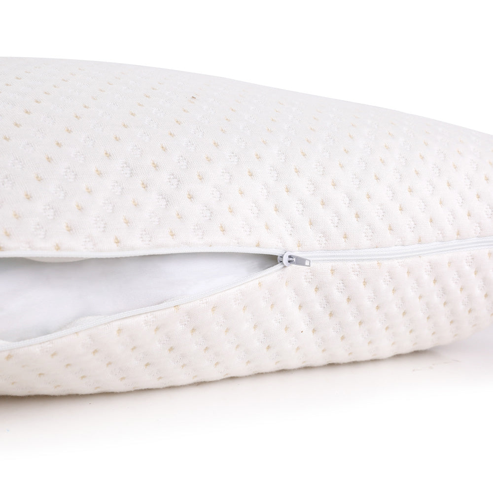 Set of 2 Single Bamboo Memory Foam Pillow