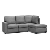 4 Seater Sofa Lounge Set - Fabric Grey