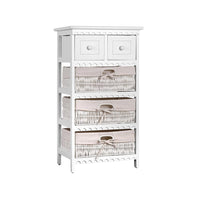 3 Basket Storage Drawers - White