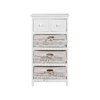 3 Basket Storage Drawers - White