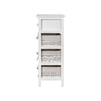 3 Basket Storage Drawers - White