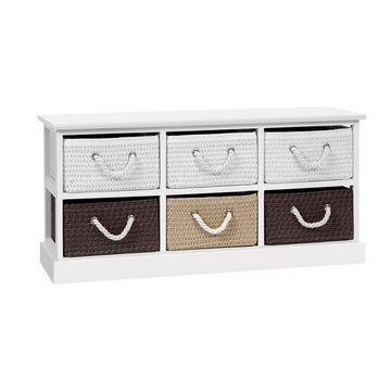 Storage Bench / Shoe Organizer - 6 Drawers