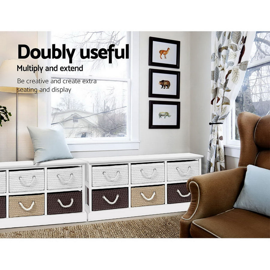 Storage Bench / Shoe Organizer - 6 Drawers