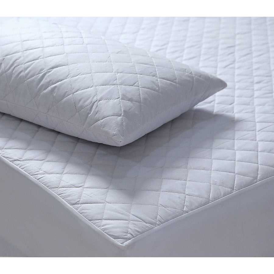 100% Cotton Quilted Fully Fitted 50cm Deep King Single Size Waterproof Mattress Protector