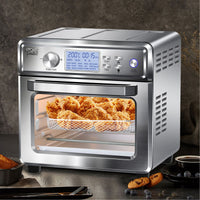 24 Litre Air Fryer Multifunctional LCD Digital Display - Silver