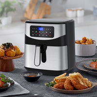 12 Litre Air Fryer Multifunctional LCD One Touch Display - Silver