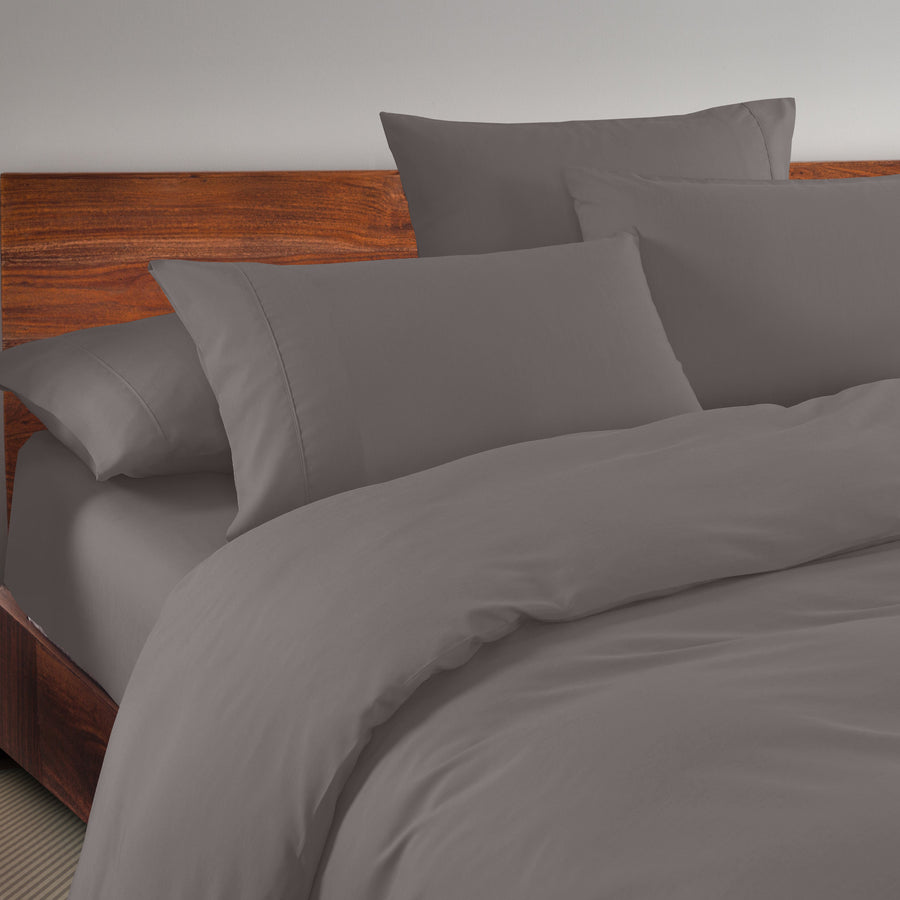 1500 Thread Count 6 Piece Cotton Rich Bedroom Collection Set - King - Dusk Grey