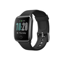 Smart Watch Bluetooth Heart Rate Monitor Waterproof LCD Touch Screen - Black