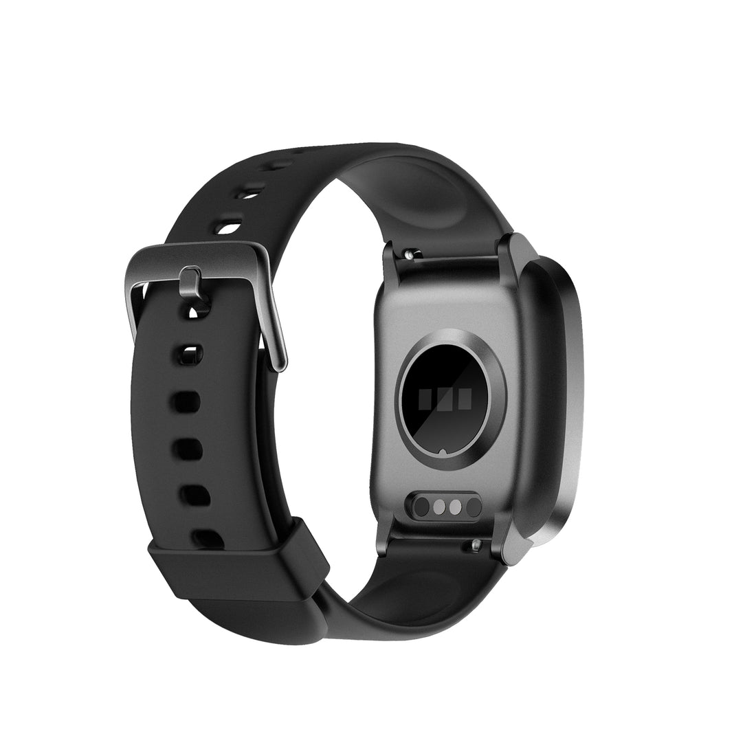 Smart Watch Bluetooth Heart Rate Monitor Waterproof LCD Touch Screen - Black