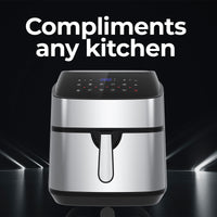 11.5 Litre Air Fryer Multifunctional LCD Digital Display - Silver