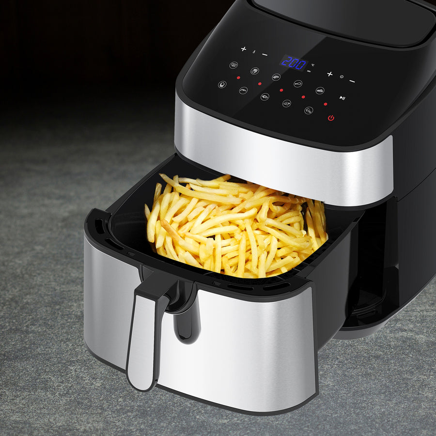 11.5 Litre Air Fryer Multifunctional LCD Digital Display - Silver