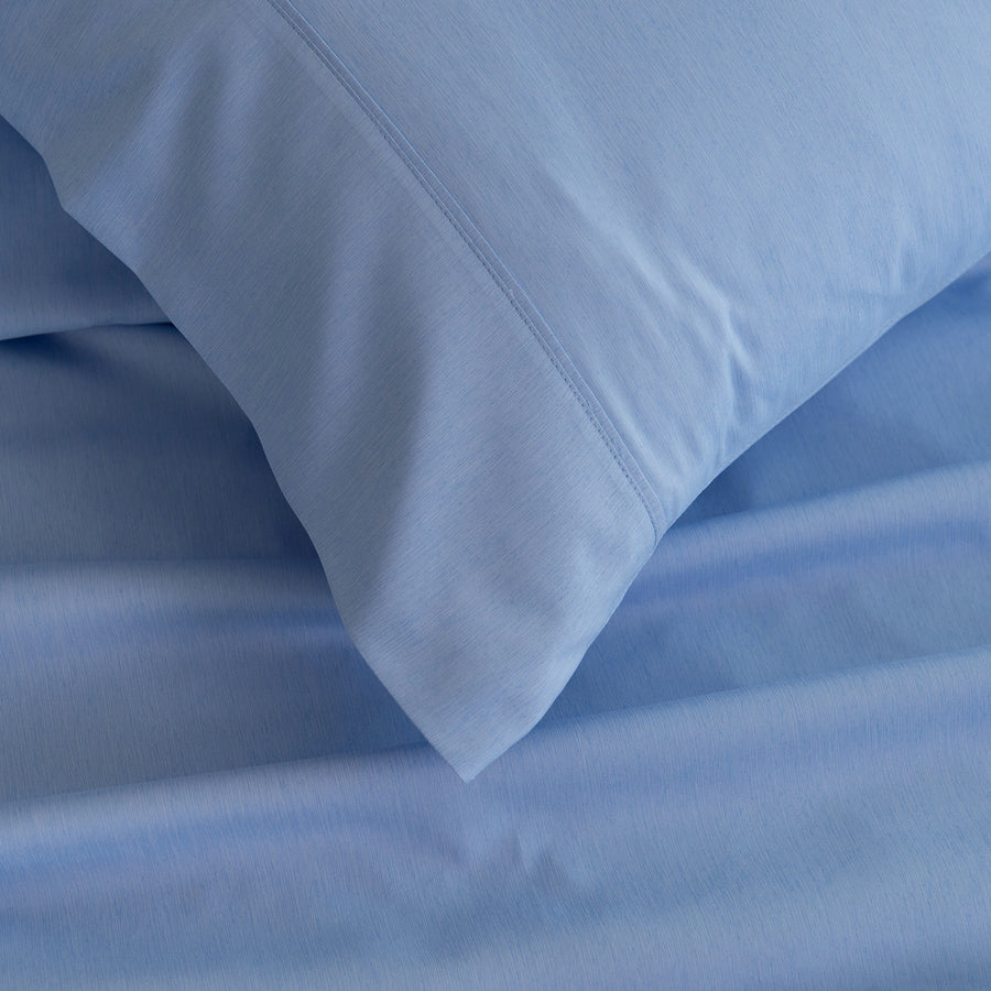 Royal Comfort 3000 Thread Count Bamboo Cooling Sheet Set - King - Light Blue