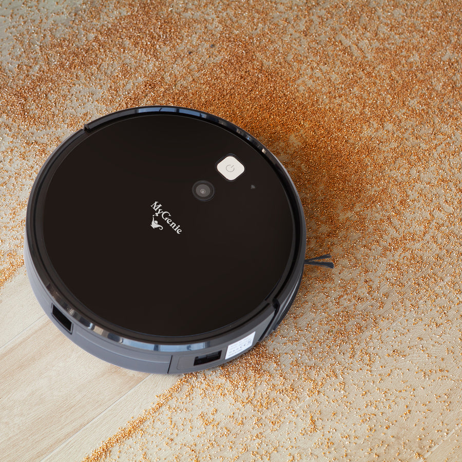 V-MAX 3000 Robotic Vacuum Cleaner VSLAM Technology Wi-Fi Control Black