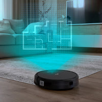 V-MAX 3000 Robotic Vacuum Cleaner VSLAM Technology Wi-Fi Control Black