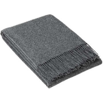 Hampton Throw - Merino Wool Blend - Slate