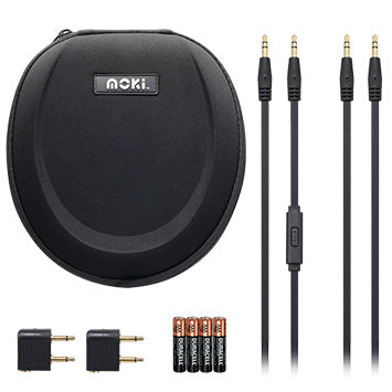 Noise Cancellation Black Headphones