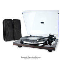 Hi-Fi Bluetooth Turntable (MMC, USB, Anti-skating, Preamplifier) - Macassar Ebony