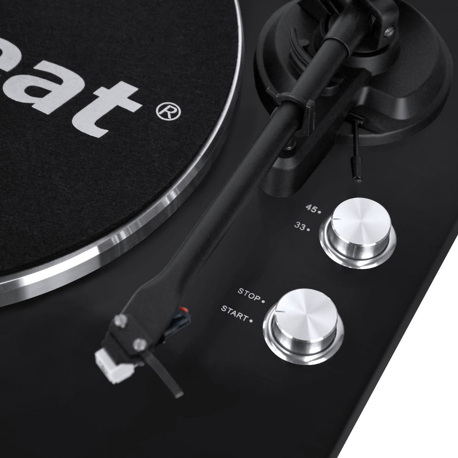 Hi-Fi Bluetooth Turntable (MMC, USB, Anti-skating, Preamplifier) - Matte Black