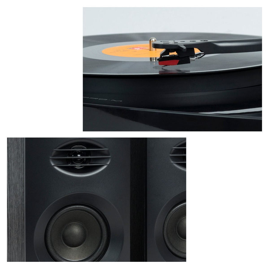 Pro-M Turntable with Bluetooth Speakers (Black)