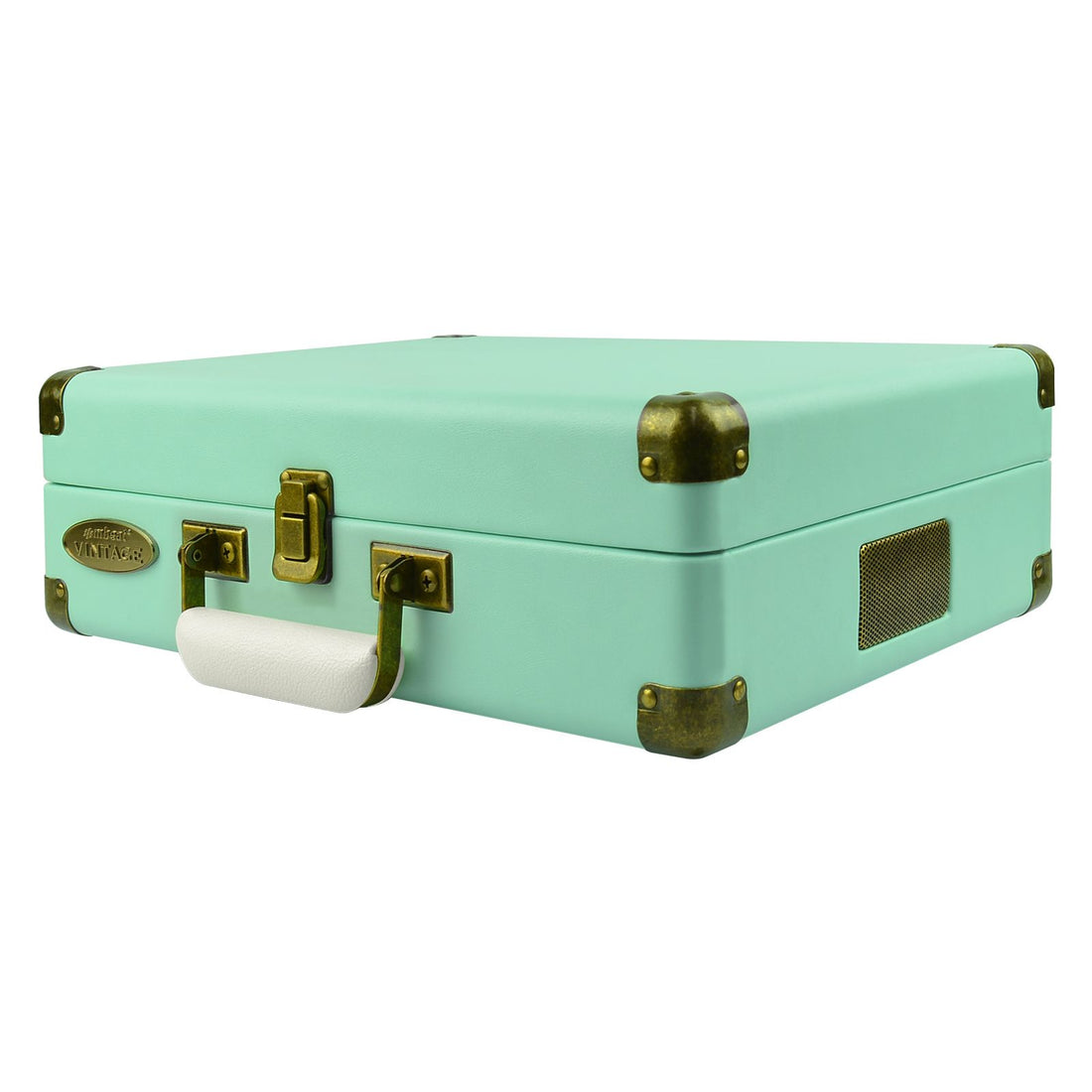 Woodstock Tiffany Blue Retro Turntable