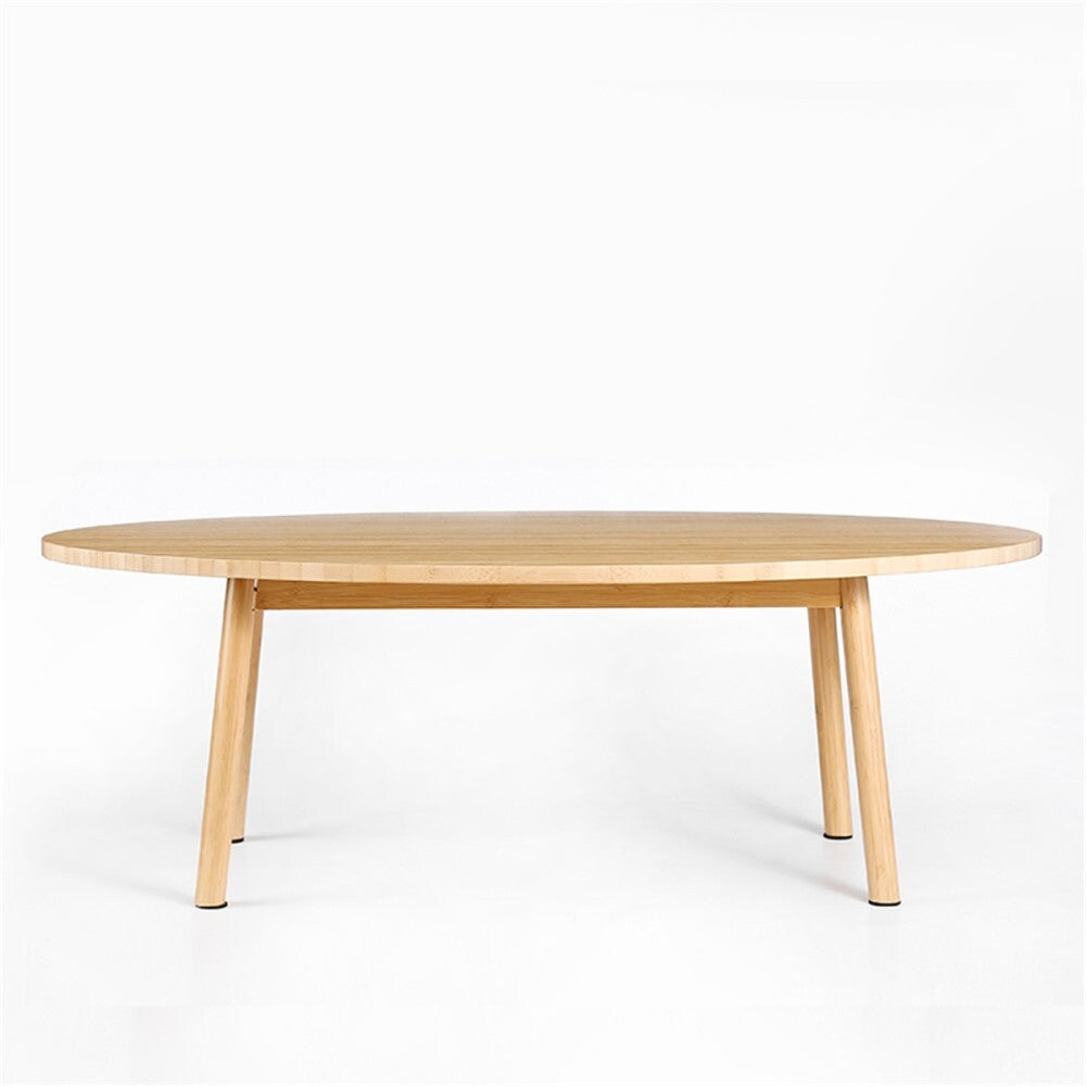 Lucina Japaness Style Bamboo Oval Coffee Table