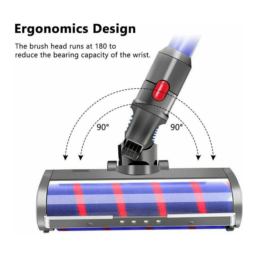 LED Soft Roller Brush Head Floor Tool for DYSON V7 V8 V10 V11 Vacuum Cleaner