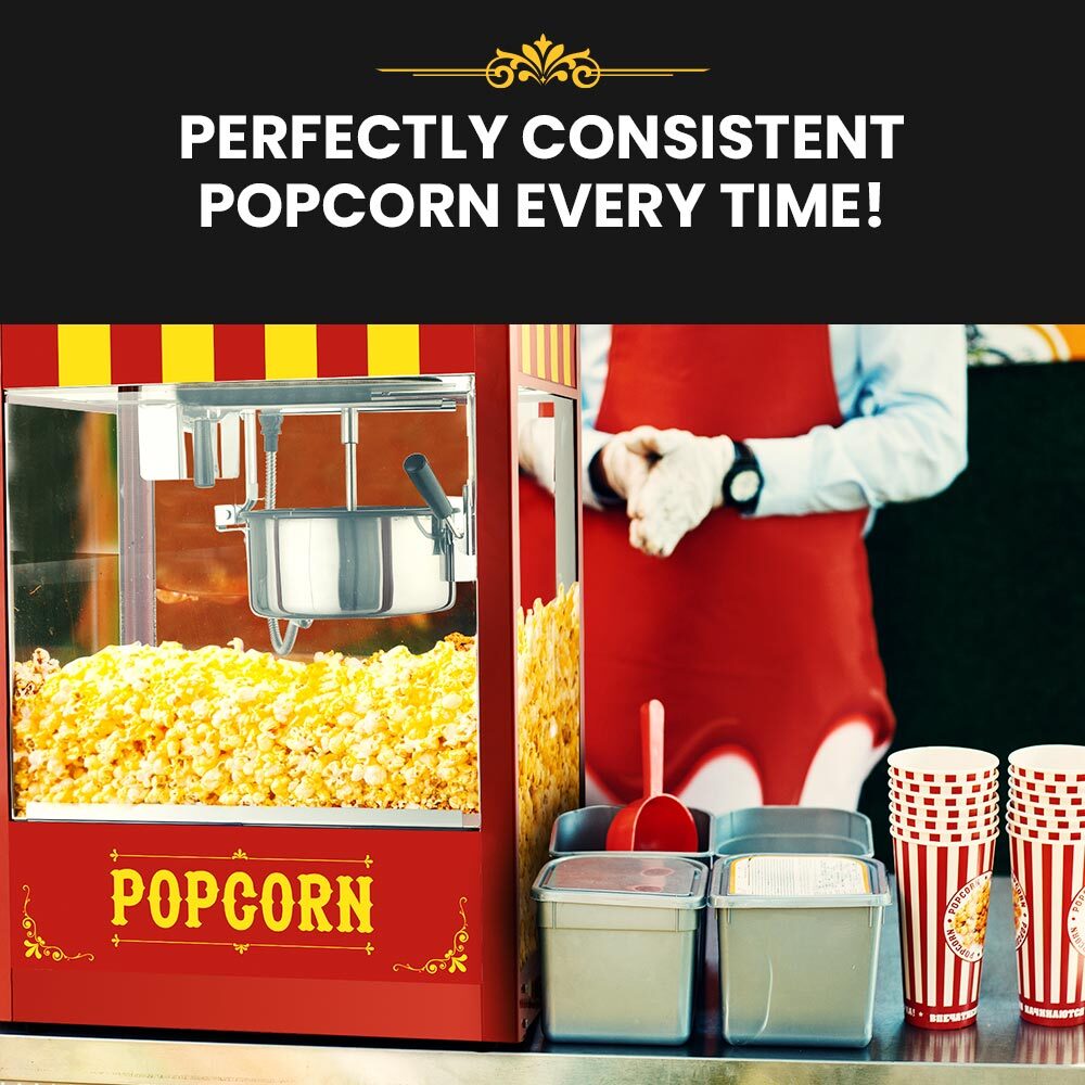 Commercial Electric Popcorn Maker Machine Pop Corn Popper Cooker