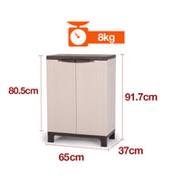 Outdoor Storage Cabinet Waterproof Cupboard Garage Backyard Tool Shed