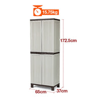 Lockable Outdoor Storage Cabinet - Cupboard Garage Carport Shed