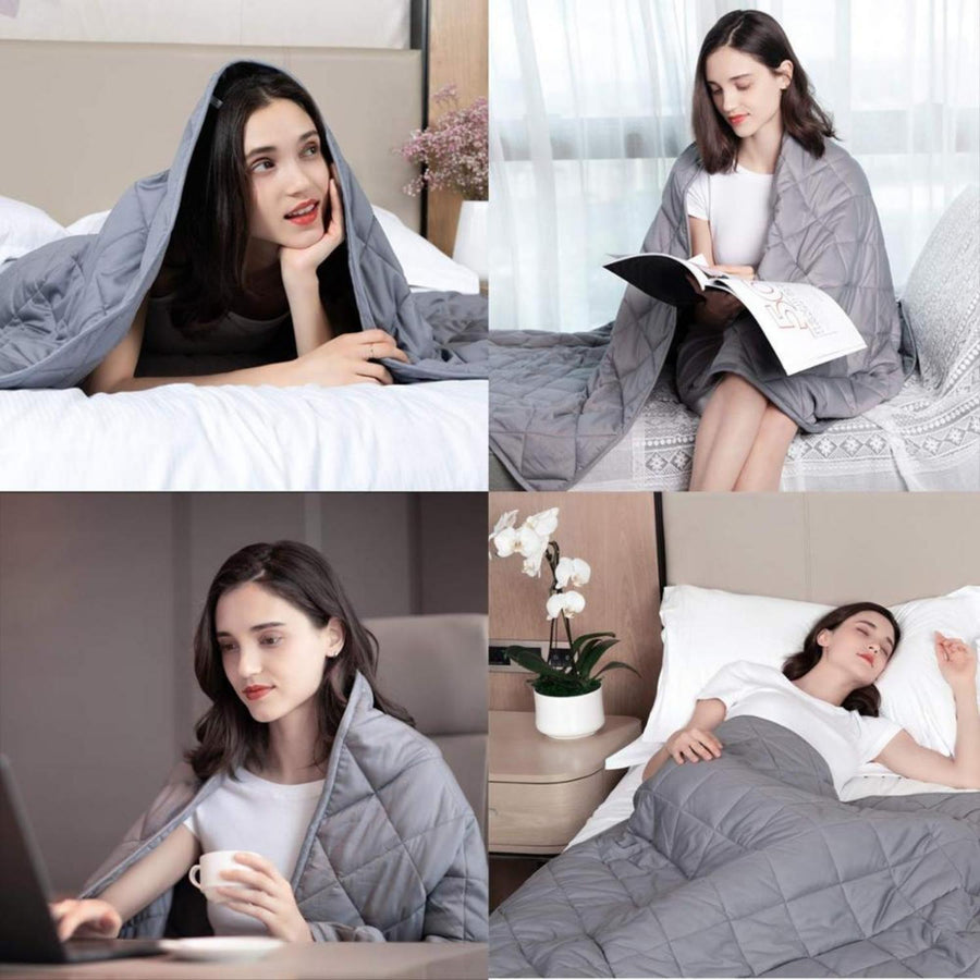 Gominimo Weighted Blanket 9KG Light Grey GO-WB-111-SN