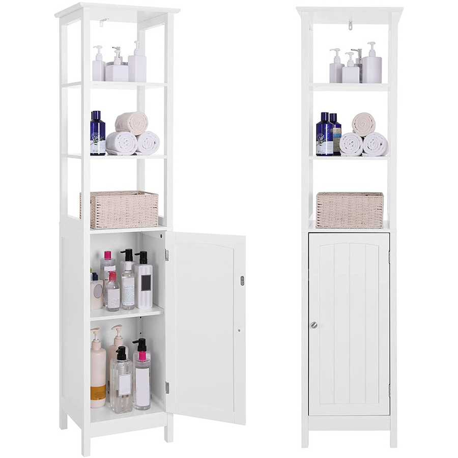 Floor Cabinet with Shelves White BBC63WT