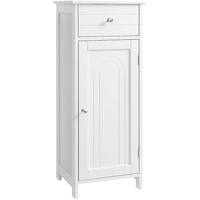 Floor Cabinet with 1 Door and Drawer White