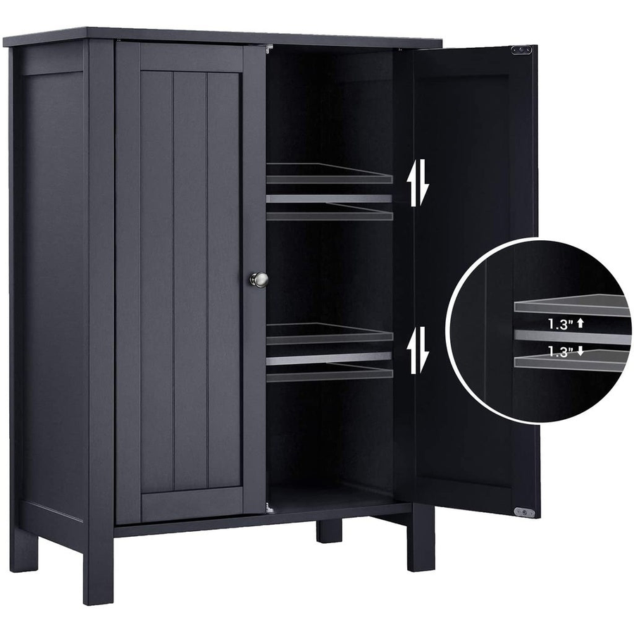 Floor Cabinet with 2 Doors Gray BCB60GY