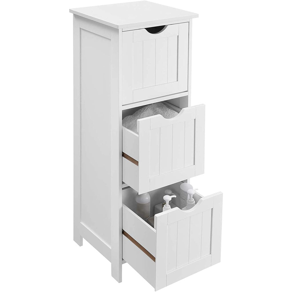 Floor Cabinet with 3 Drawers White BBC50WT